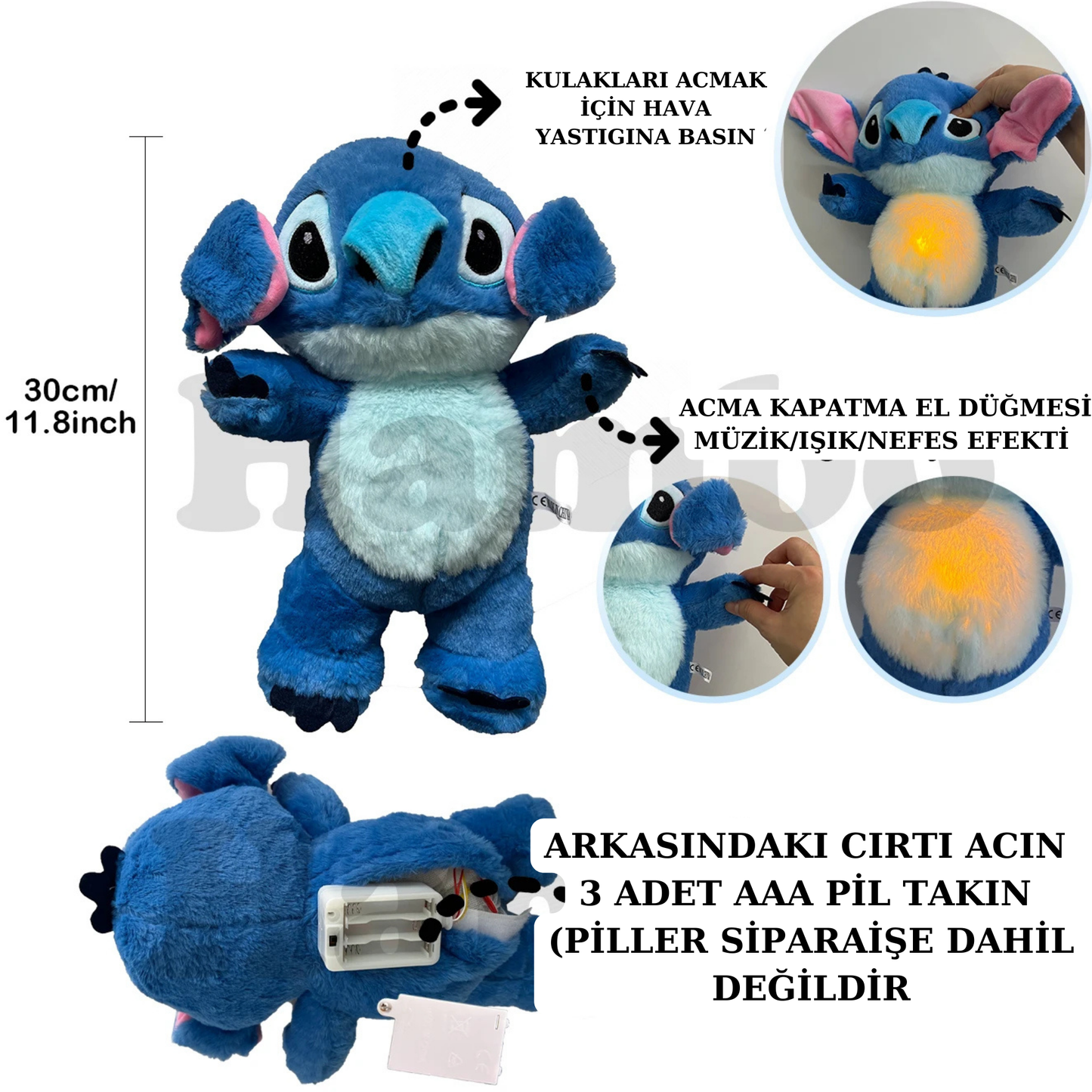 Stitch Nefes AlıpVeren Peluş